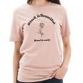 thumbnail image 3 of Big Size Black Is Beautiful Cotton Short Sleeve Graphic Shirt - Pale Pink 3XL, 3 of 4