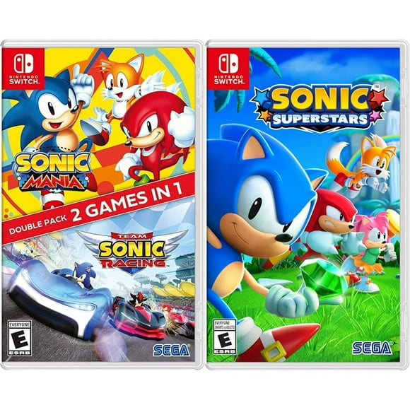 Sonic Mania + Team Sonic Racing Double Pack - Nintendo Switch & Sonic Superstars - Nintendo Switch