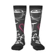 thumbnail image 2 of Picia Women Crew Soft Moisture-wicking Socks I Love Coffee Pattern Design Cotton Socks, One Size fit All, 2 of 9