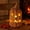 B, variant on Halloween Decoration, Rattan Witch Hat Jack O Lantern with Candle Light, Woven Pumpkin Decor for Mantel Shelf Table, 10.24 in