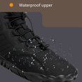 thumbnail image 4 of Rubber Jogging Sneakers Non-Slip Breathable High Ankle Boots for Outdoor Walking, 4 of 8
