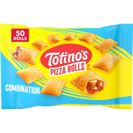 Totino's Pizza Rolls, Combination Flavored, Frozen Snacks, 50 Rolls, 24.8 oz