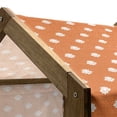 thumbnail image 4 of Orange and White Pet House, Japanese Lotus Flower Silhouettes Blossoming Spring Season Pattern, Outdoor & Indoor Portable Dog Kennel with Pillow and Cover, 5 Sizes, Orange and White, by Ambesonne, 4 of 4