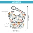 thumbnail image 4 of Kdxio Lilies Flowers Bibs For Babies, Baby Bibs for Eating, Toddler Bibs, Waterproof Bibs, Feeding Bibs, for Toddlers, Boys, Girls, 4 of 8