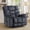 Greenish Gray, variant on Bonzy Home XL Power Recliner Chair - 41" Wide Electric Massage Recliner with Heat & USB Charging, Overstuffed PU Leather Reclining Sofa for Living Room, Dark Gray