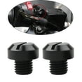 thumbnail image 4 of maskred 2 Pcs M10x1.25 Rearview Mirrors Thread Screw Bolts Plug Hole Black Reverse 10mm 1Set, 4 of 6