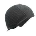 thumbnail image 4 of Perruque Longue Droite Air Bangs Couvre-Chef Perruque Noire Simulation Cheveux Humains Naturels et Réalistes 75cm/29,5 Po, 4 of 8