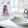 thumbnail image 6 of Haosy 2 Pack Kitchen Wash Cloths with Hanging Loops Absorbent Absorbent Quick Drying Hand Towels, Dessert Planet Spaceship, 6 of 7