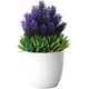 thumbnail image 1 of Zhuge Bonsái artificial, flores artificiales para decoración, decoración con plantas artificiales, plantas falsas para decoración de sala de estar, oficina, hotel morado, 1 of 5