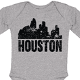 thumbnail image 4 of Inktastic Houston Skyline Grunge Boys or Girls Long Sleeve Baby Bodysuit, 4 of 5