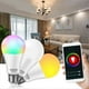 thumbnail image 4 of 2 Piezas Tuya Smart E27 Bombilla Inteligente, Bombilla WIFI Regulable, Ahorro de Energía RGBCW Controlado por Alexa, Atenuación y Ajuste de Color 18W, 4 of 6