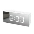 thumbnail image 1 of Meitianfacai LED Digital Electronic Mirror Alarm Clock Desktop Small Alarm Clock Students Special Children's Electronic Clock(white), 1 of 8