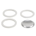 thumbnail image 2 of Injueey 3 juntas de silicona de repuesto de seguridad de grado alimenticio para 6 tazas con 1 filtro de aluminio de repuesto. Juegos de servir café y té 6 taza Injueey HA027714-01, 2 of 6