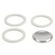 thumbnail image 5 of Silicona De Repuesto De Seguridad De Grado Alimenticio Para 6 Tazas Con 1 Filtro De Aluminio De Repuesto,3 Juntas Guardurnaity HA027714-01, 5 of 7