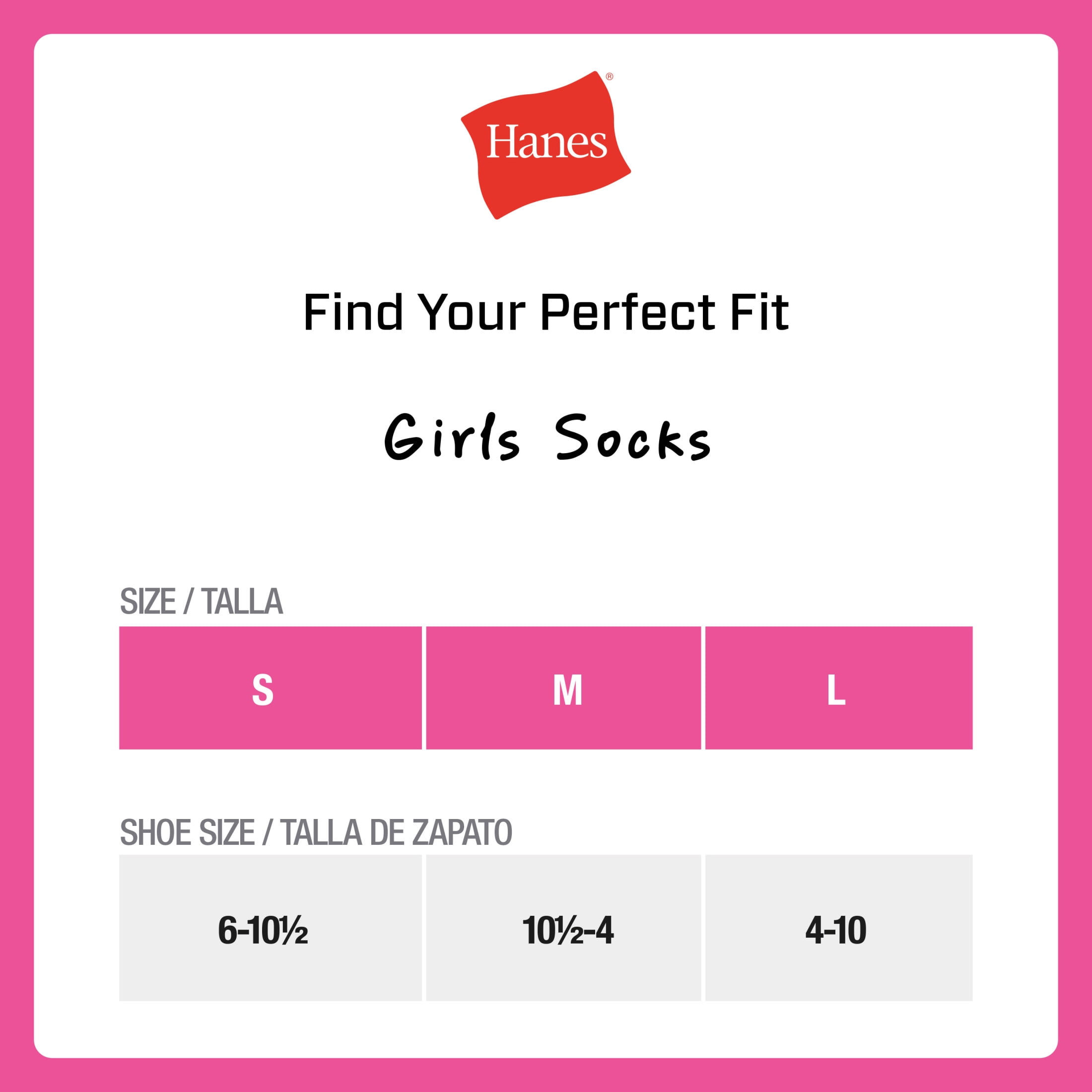 Hanes Girls Ankle Socks Value Pack, 5-Pack, Absolute Active Ankle Socks for Girls
