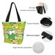 thumbnail image 4 of Fotbe Cartoon Frog Bolsa de Playa con Estampado, Bolsa de Hombro, Bolsa de Mano Espaciosa, Bolsa de Viaje Ligera, Bolsa de Compras Versátil, 4 of 6
