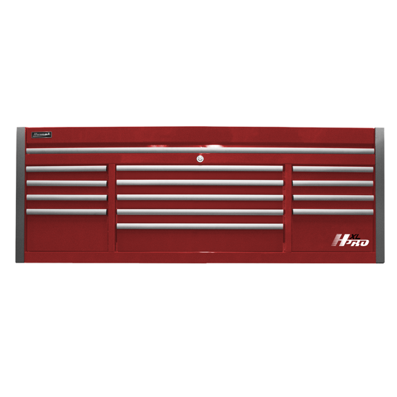 Homak Manufacturing 72 in. HXL 13-Drawer Top Chest - Red
