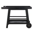 thumbnail image 5 of SAFAVIEH Renzo Transitional Outdoor Patio 2 Tier Bar Cart, Black, 5 of 13