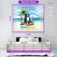 thumbnail image 5 of Bernese Mountain Dog Hello Summer Beach Theme with Sunglasses and Tropical Cocktail Tapestry Berner Lover Gifts Wall Hanging Backdrop Home Decor - 00009, 5 of 5