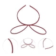 thumbnail image 3 of Unique Bargains Christmas 1 Pc Cute Frosted Rabbit Headbands for Women Wine Red, 3 of 6