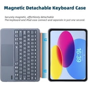 Keyboard Case for iPad Pro 11 (1st/2nd/3rd/4th) Gen & iPad Air 11-inch M4/M3/M2 & iPad Air 5/4 10.9 inch with Trackpad,Detachable Case with Keyboard for iPad 11th/10th Generation, Backlit