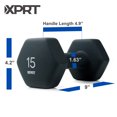 thumbnail image 3 of XPRT Fitness Neoprene Dumbbells Anti-Roll Hand Weight, 15 Lb., Pair, 3 of 6