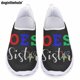 thumbnail image 1 of Zapatos planos informales con estampado de la Orden de la Estrella del Este de la Hermandad Griega Doginthehole para mujer, zapatillas de deporte de verano a la moda para mujer, zapatos de malla, 1 of 5