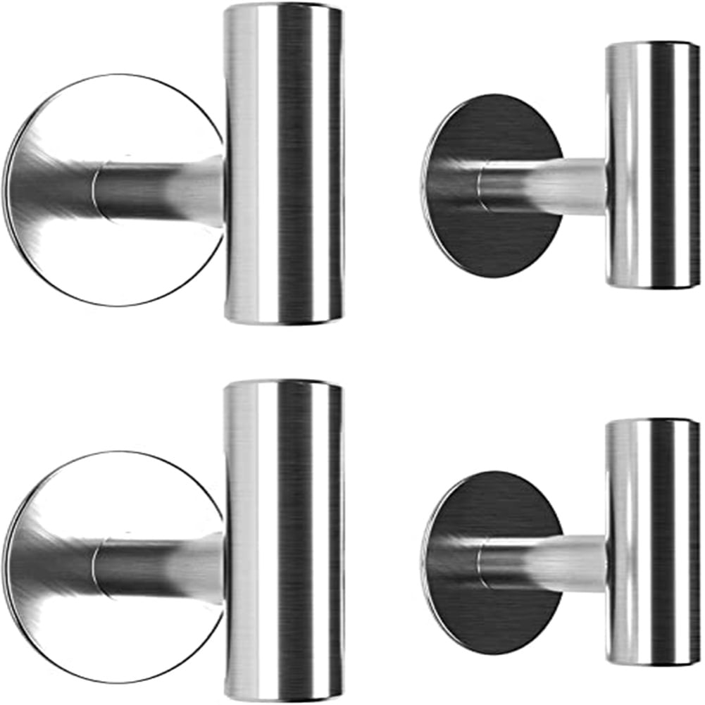 Kepooman 4 Pack Towel Hook Bathroom Hooks Robe Hook, Towel Hooks for Bathroomsfor Cabinet Closet Door Towel Hook for Bathroom, Silver Kepooman 4 Pack Towel Hook Bathroom Hooks Robe Hook, Towel Hooks for Bathroomsfor Cabinet Closet Door Towel Hook for Bathroom, Silver