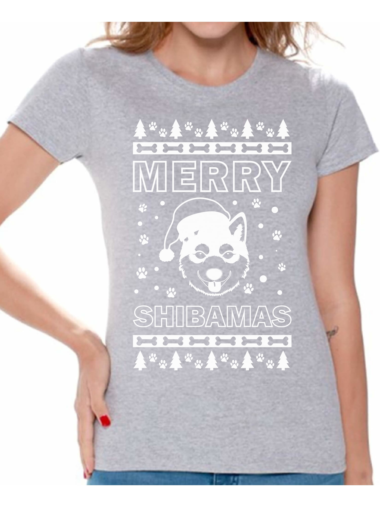Shirts For Women Funny Santa Shiba Inu Shirt Womens Holiday Shirts For Women Funny Santa Shiba Inu Shirt Womens Holiday