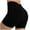 Black, variant on Summer Fashion Yoga Shorts for Womens 2025 High Waist Plus Size Hip Lifting Fitness Yoga Shorts