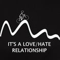 thumbnail image 3 of CafePress - Cycling : Love Hate Relationship T Shirt - Women's Traditional Fit Dark T-Shirt, 3 of 4