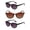 Jet/Tortoise, variant on "The Brilliance" 3 Pair of Full Reader Lens Unisex Sunglasses (no bifocal) - Spring Hinges & UV400 Protection - Jet/Tortoise - 2.00