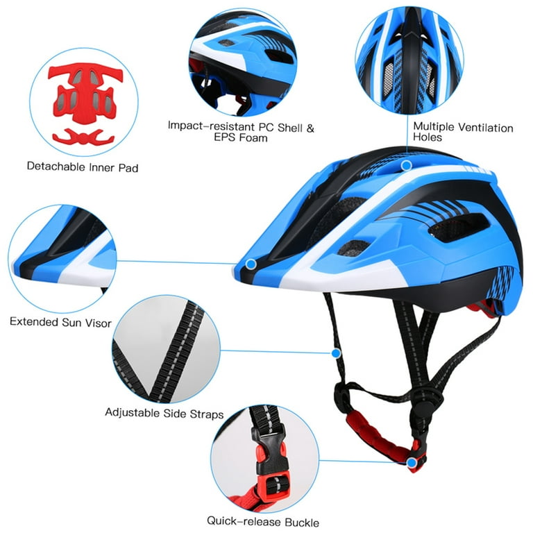 Lixada Kids Bike Helmet Adjustable Detachable Full Face Helmet for