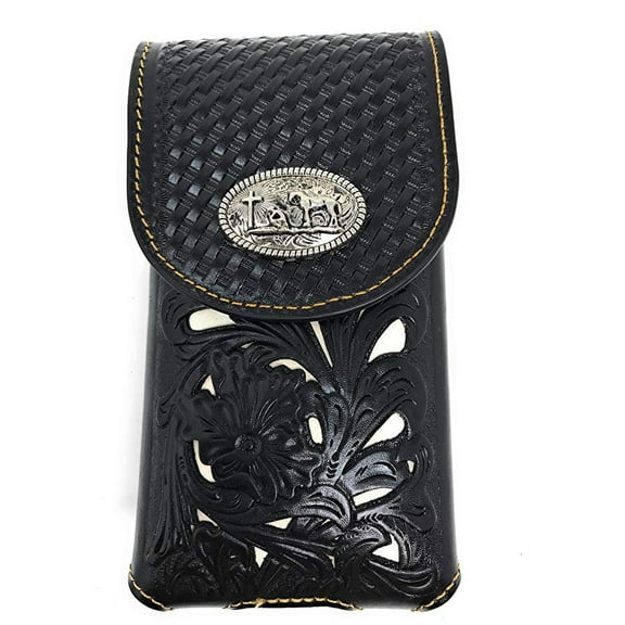 Texas West Men's Genuine Leather Cross Bifold Wallet