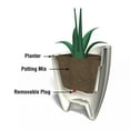 thumbnail image 4 of Mayne Modesto 30" x 30" x 34" Round Espresso Plastic Planter, 4 of 5