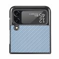 thumbnail image 6 of Compatible with Samsung Galaxy Z Flip 4 Case,Cute Woven Pattern Case for Women Men,Bumper,Soft Shockproof Camera Protection Phone Case TPU Anti-Bump Silicone Wireless Charging Case,Blue, 6 of 11