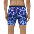 thumbnail image 2 of Men's Boxer Briefs, Blue Lightning1 Soft and Breathable Mens Underwear Boxer Briefs With Widen Waist, 2 of 5