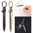 thumbnail image 2 of Pocket Writing Rollerball Pen Business Inks Brasses Gel Pen Liquid Inks Pen 0.5mm Liquid Inks Gel Inks Pen Pen, 2 of 7