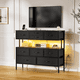 thumbnail image 3 of Mueble De Tv 55 Centro De Entretenimiento Luz Led Enchufes Negro, 3 of 7
