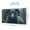 thumbnail image 2 of Salouo Moody Ram Portrait Print Large Mouse Pad,Extended Mat Desk Pad, 3mm Thick Mice Pad Desk Mat Big Desk Pad for Work, Game, Office, Home -16 x 29.5in, 2 of 8