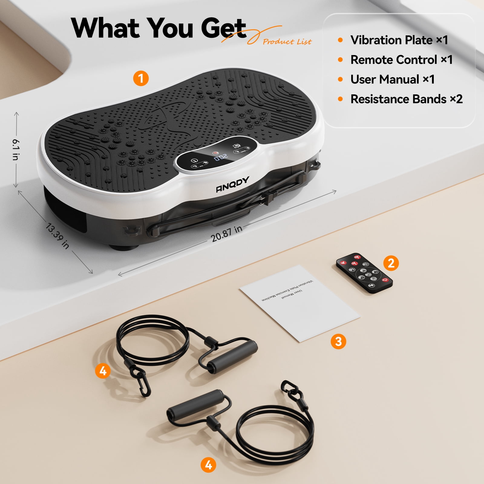 Anqdy Vibration Plate Exercise Machine Wellness-Focused Weight Loss Full Body Workout Home Platform