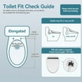 thumbnail image 2 of PULUOMIS Elongated Electronic Bidet Toilet Seat White with Heated Seat and Self-Cleaning Nozzle, 2 of 9