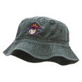 thumbnail image 2 of Iconic Shot Embroidered Bucket Hat - Dk Green OSFM, 2 of 5