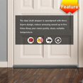 thumbnail image 5 of Under Door Draft Stopper 37 Inch Cuttable And Washable,twin Door Draft Stopper,energy Saving Door Weather Stripping Reduce Noise Window Breeze Blocker, 5 of 5
