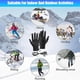 thumbnail image 5 of Pisexur Batería de cocina Guantes calefactables para hombre y mujer, con pantalla táctil, impermeables, con USB, para invierno, para conducir, ciclismo, caza y sender para la cocina del hogar, 5 of 9