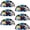 Multicolored 1, variant on PhooArto 6 Pcs Cup Drawer Pulls, Splash Stars Skulls Shell Shape Handles Cabinet Knobs for Dresser Cupboard Closet Wardrobe with Screws