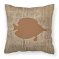 thumbnail image 2 of Carolines Treasures BB1023-BL-BN-PW1818 Fish - Tang Fish Burlap and Brown   Canvas Fabric Decorative Pillow BB1023 18H, 2 of 2
