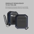thumbnail image 3 of VRS Design Airpods Case for Airpods 1 & 2, [Active] Neat & Durable Hard Shell Rugged Shockproof Protective Case Cover (Deep Sea Blue), 3 of 8