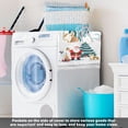 thumbnail image 5 of Santa ClausWasher and Dryer Covers Dust-Proof and Oil Resistant Fridge Cover with 4 Storage Pockets Washing Machine Top Cover for Laundry Kitchen Home 51.2 x 22 In, 5 of 6