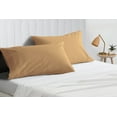 thumbnail image 2 of SGI Bedding 2 Piece 26X26 Shams Taupe Solid 600 Thread Count Standard Shams, 2 of 8